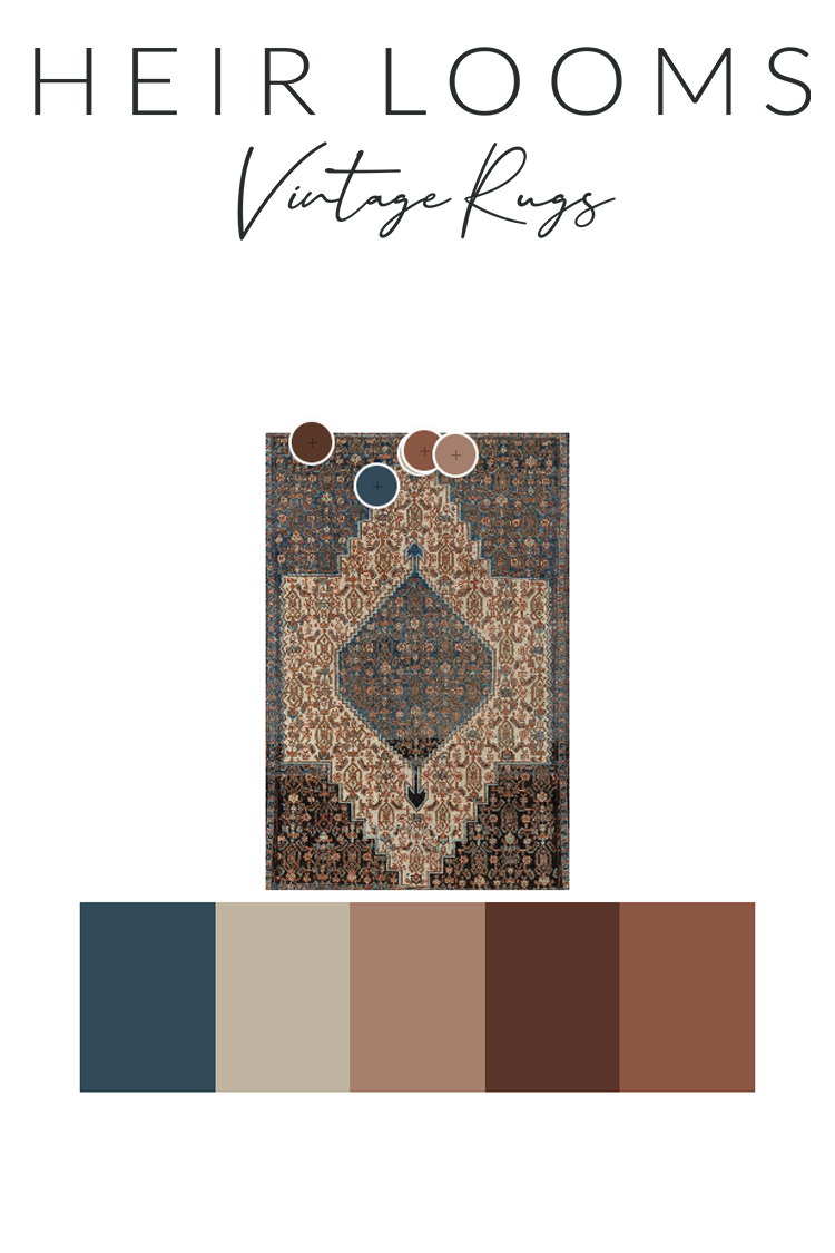 Vintage Persian Senneh Rug