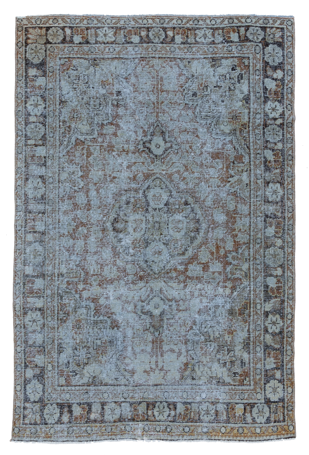 Vintage Persian Mahal Scatter Rug