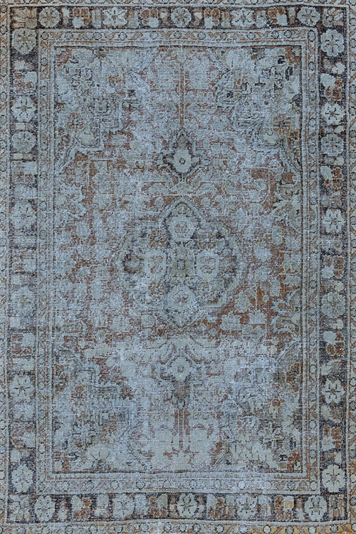 Vintage Persian Mahal Scatter Rug