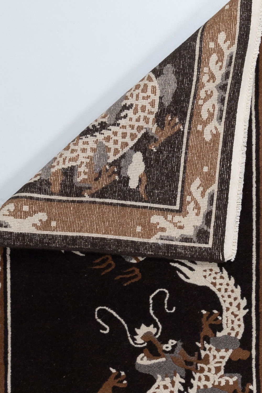 Vintage Tibetan Dragon Rug