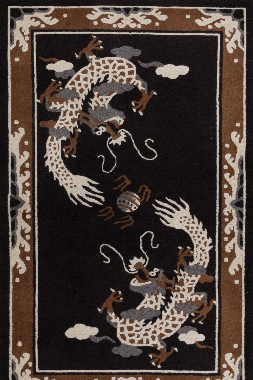 Vintage Tibetan Dragon Rug