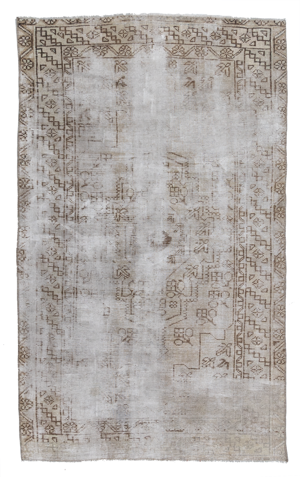 Distressed Vintage Turkish Rug