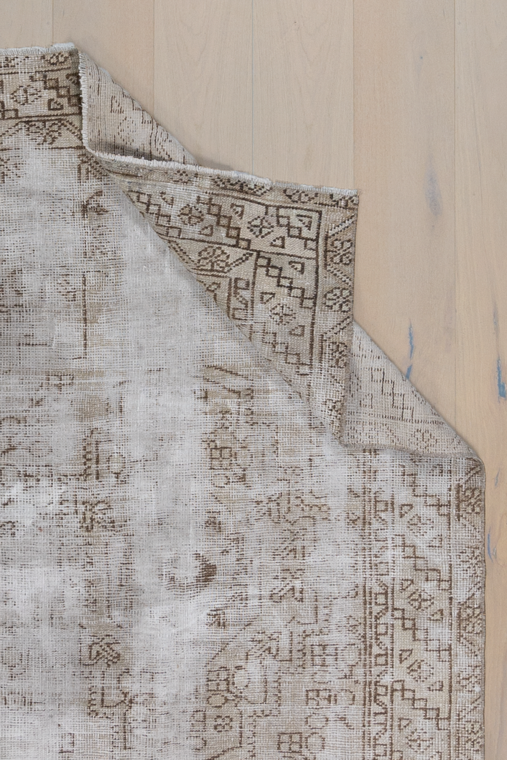 Distressed Vintage Turkish Rug