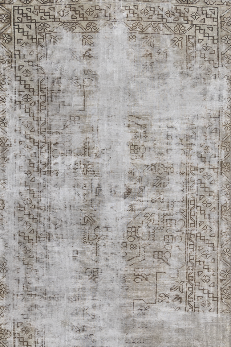 Distressed Vintage Turkish Rug