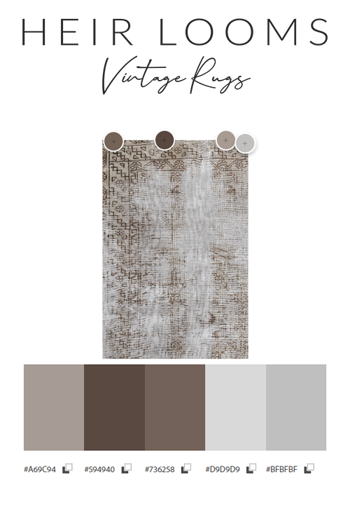 Distressed Vintage Turkish Rug