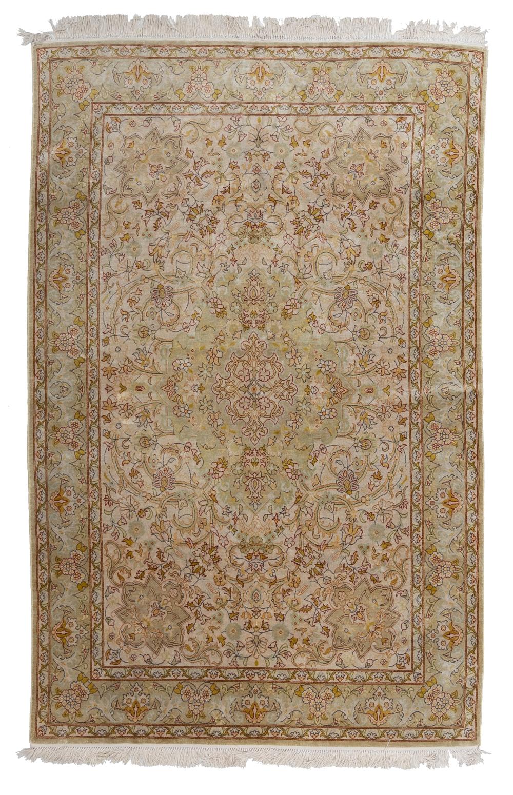Vintage Turkish Silk Rug