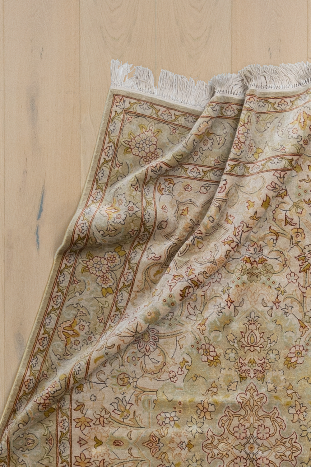 Vintage Turkish Silk Rug