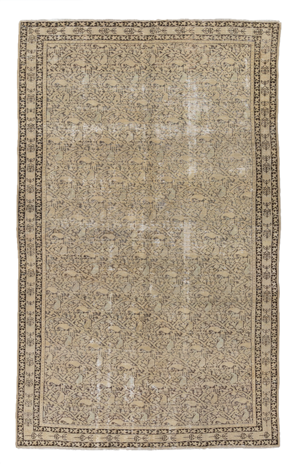 Vintage Persian Senneh Runner Rug
