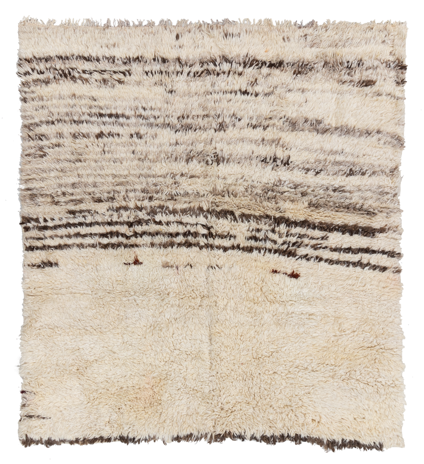 Vintage Turkish Tulu Square Rug