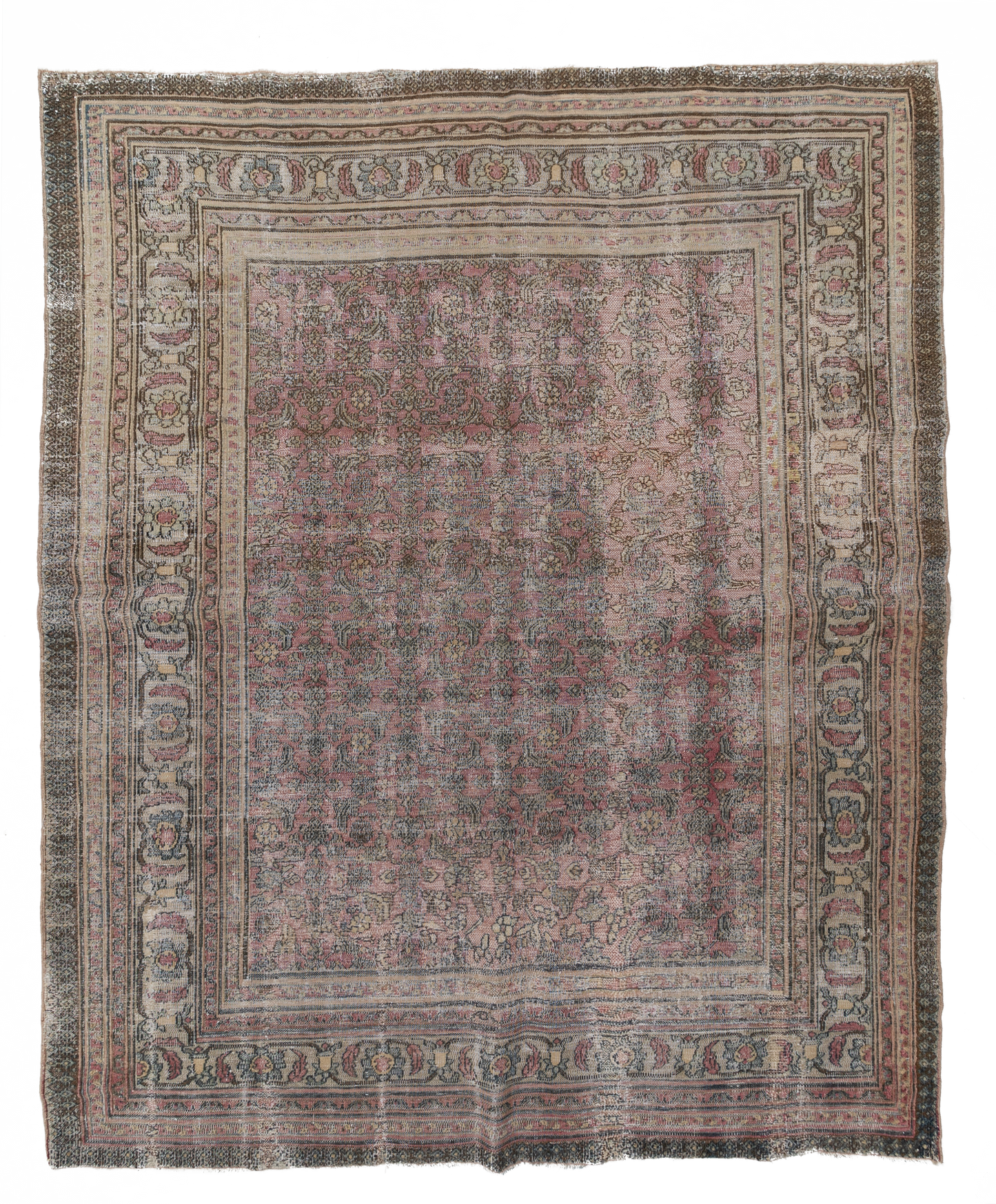 Distressed Persian Doroksh Rug