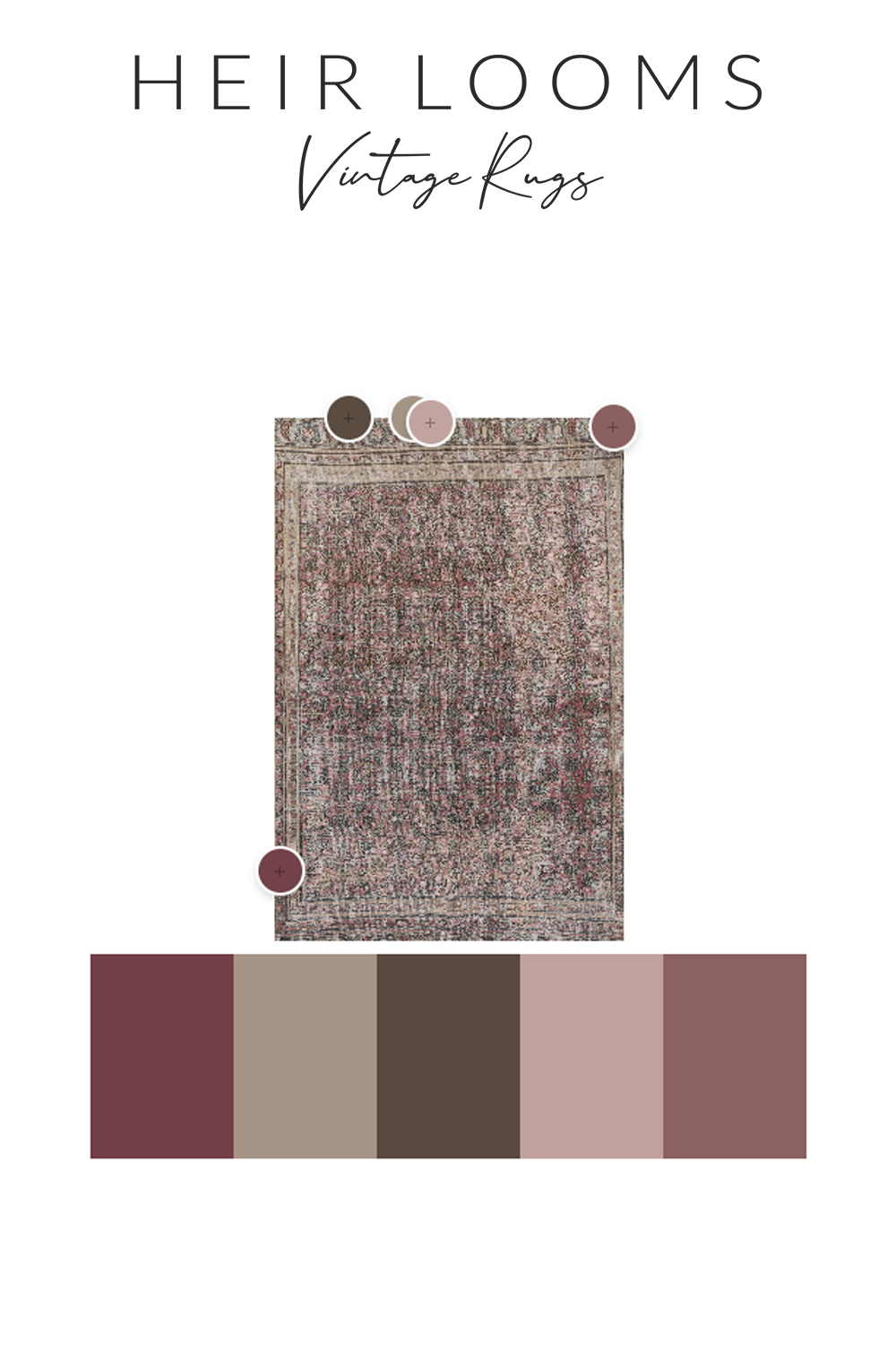 Distressed Persian Doroksh Rug