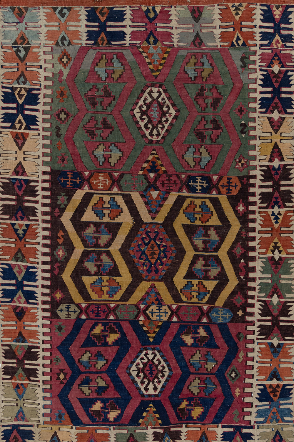 Antique Turkish Kilim Rug