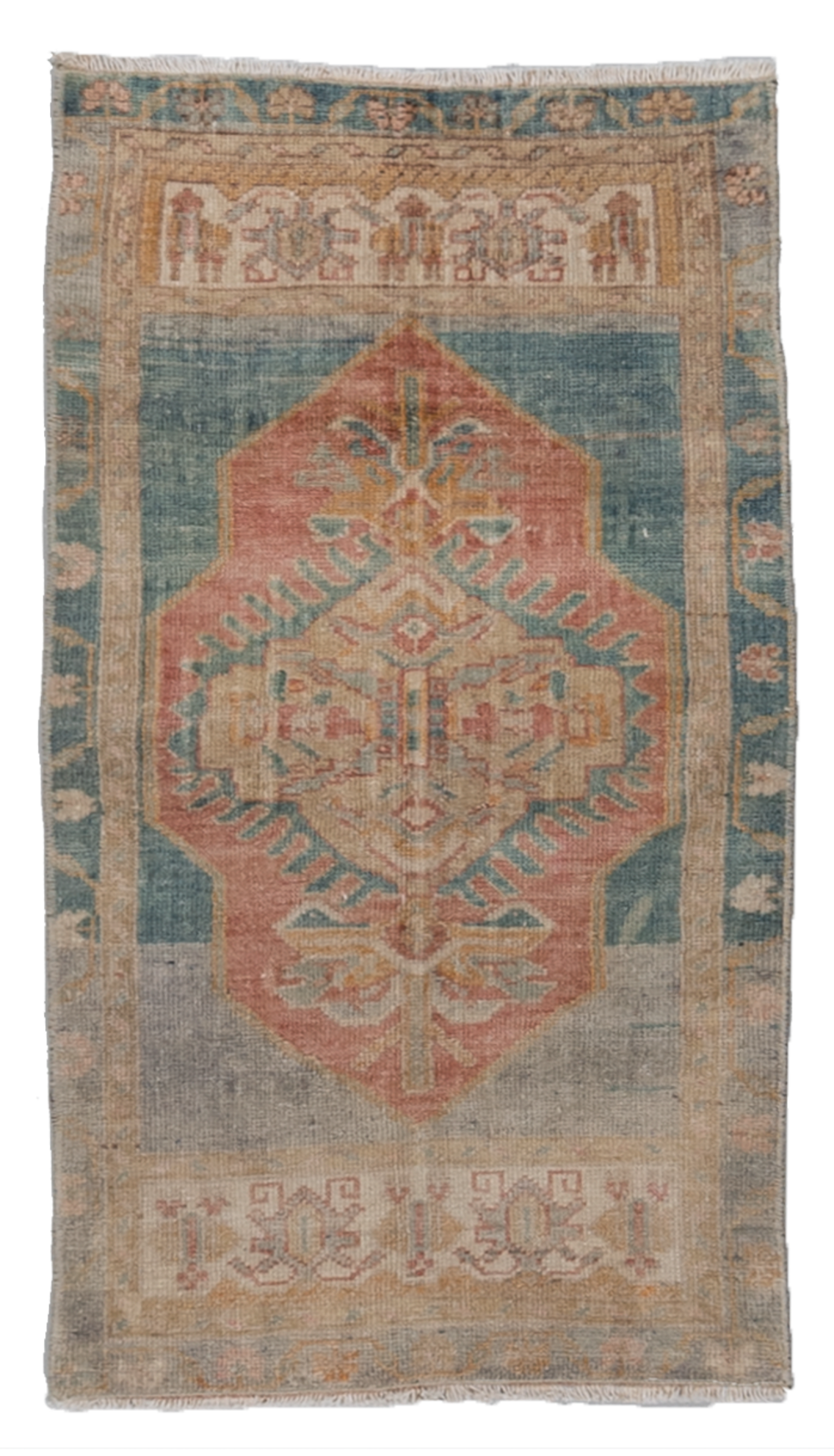 Vintage Turkish Mini Rug