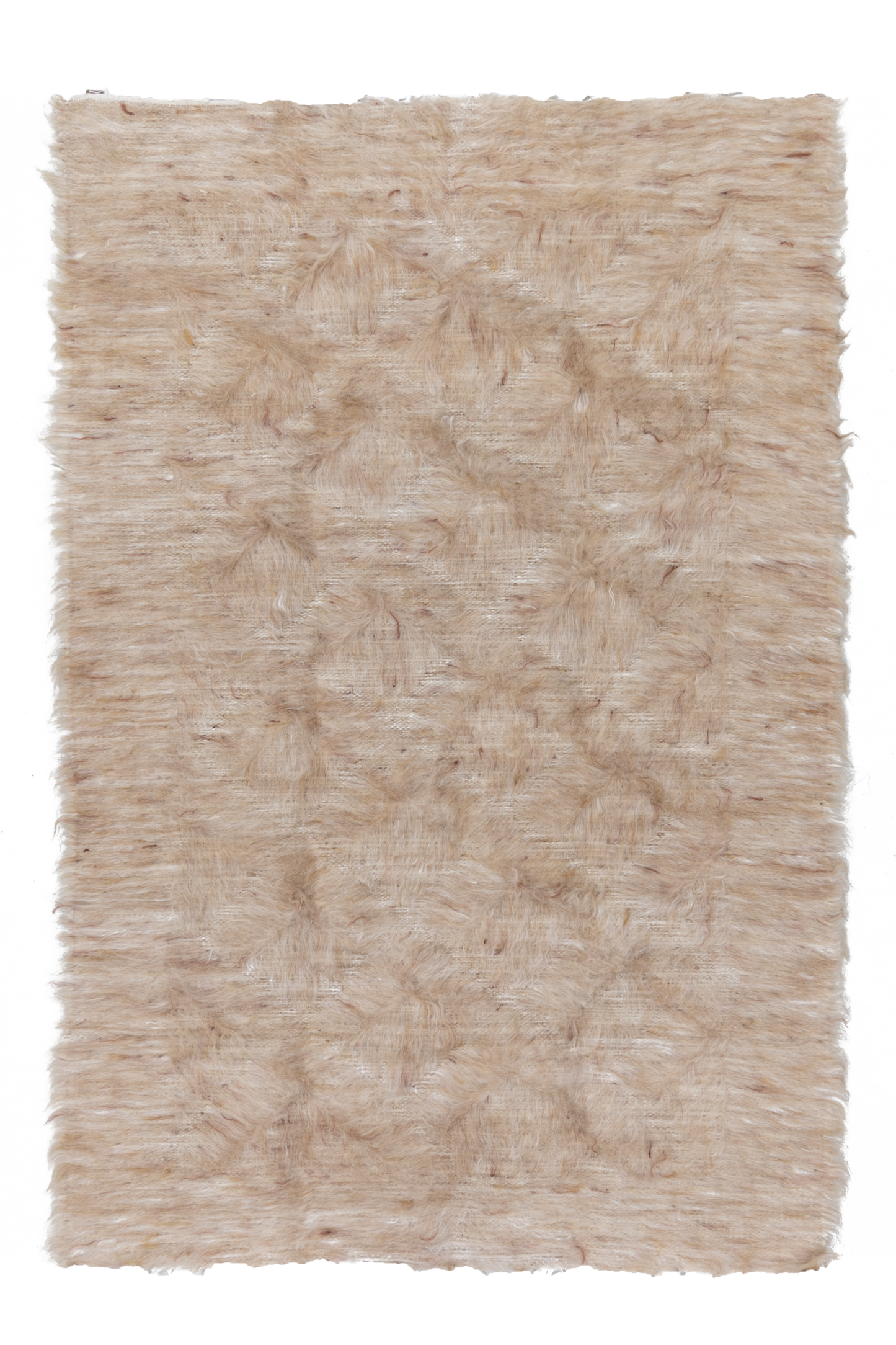 Vintage Beige Mohair Rug