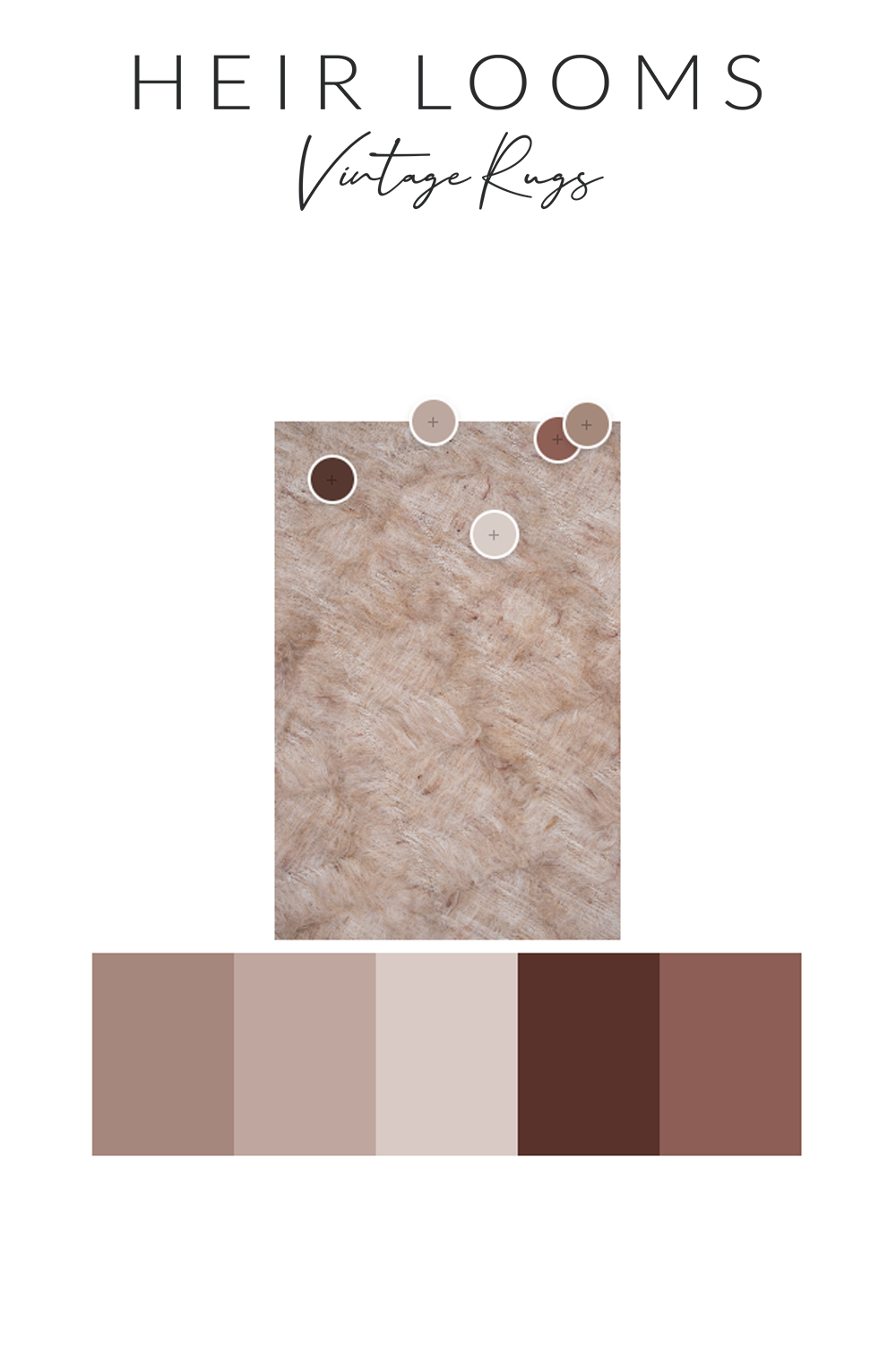 Vintage Beige Mohair Rug