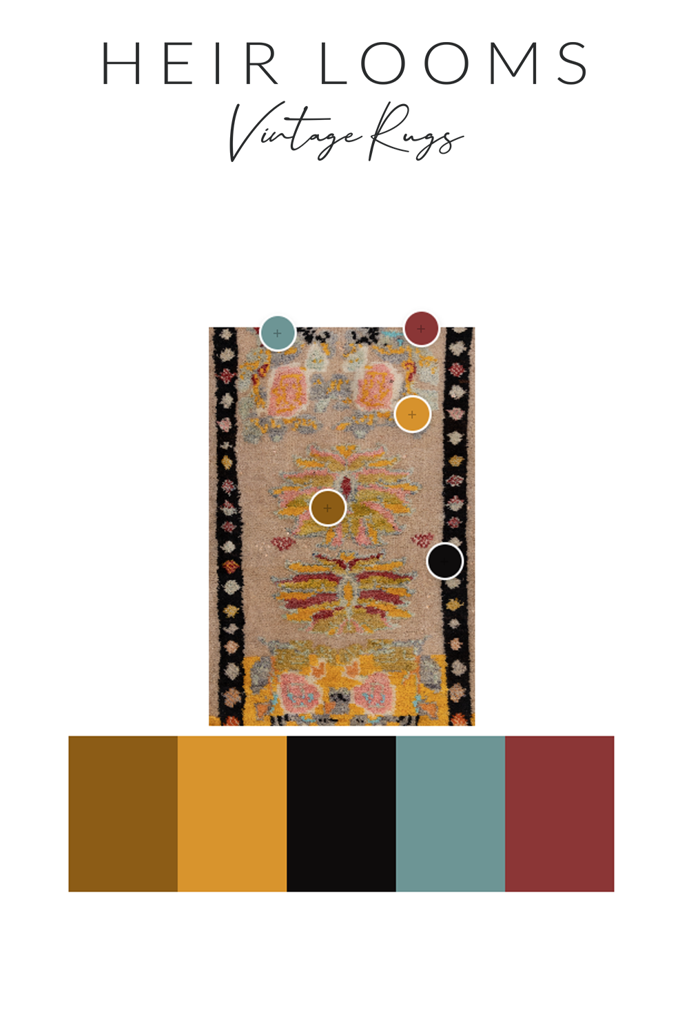 Vintage Turkish Anatolian Rug