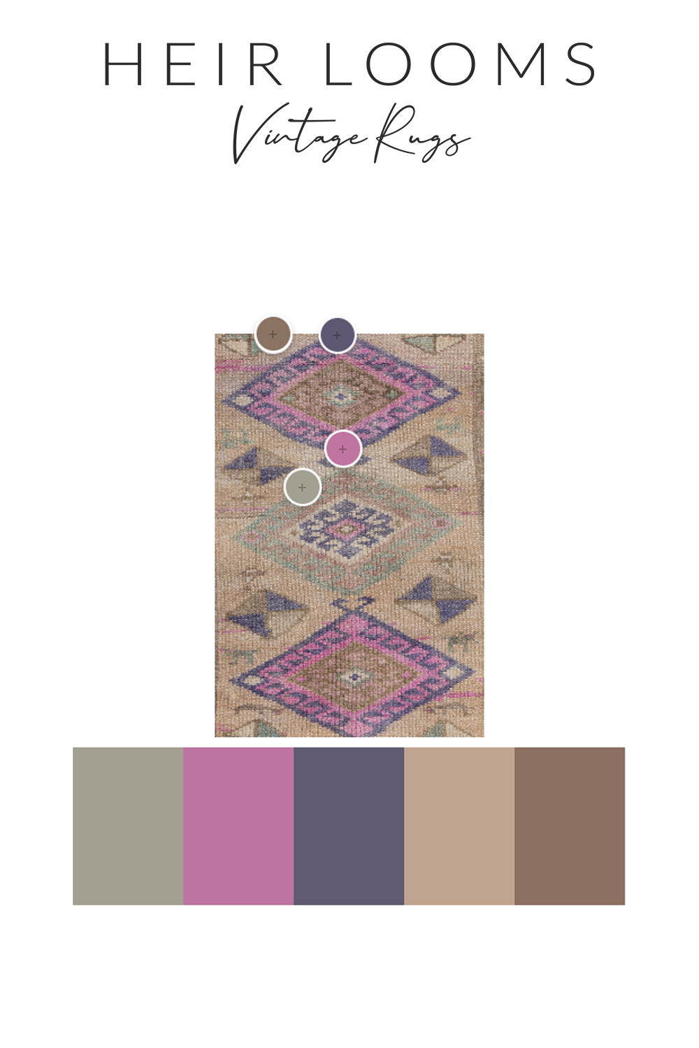 Vintage Turkish Mini Rug