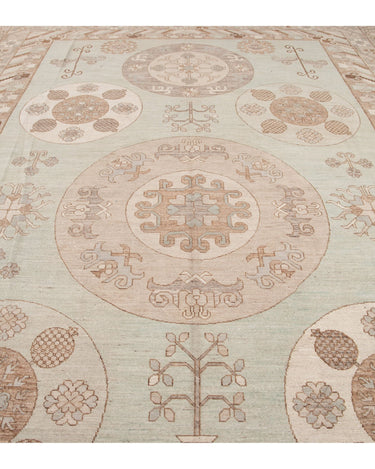 Modern Khotan Style Wool Rug 12 X 20
