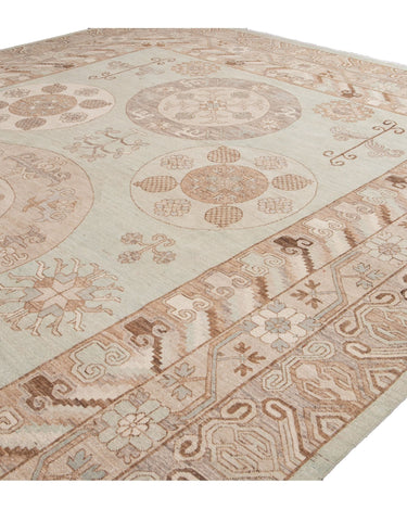 Modern Khotan Style Wool Rug 12 X 20