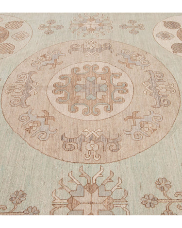 Modern Khotan Style Wool Rug 12 X 20