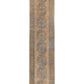 Brown Antique Turkmen Handmade Persian Wool Runner with Tribal Motif