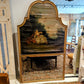 trumeau mirror with painting french 18th C.