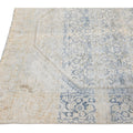 Antique Blue And Beige Mahal Handmade Medallion Floral Wool Rug