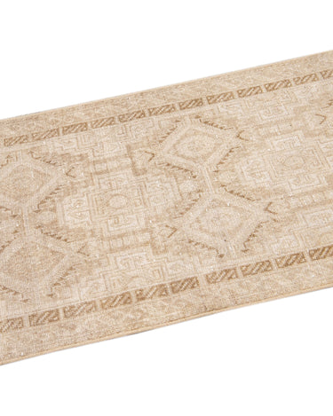 Antique Sivas Handmade Allover Motif Beige Wool Runner