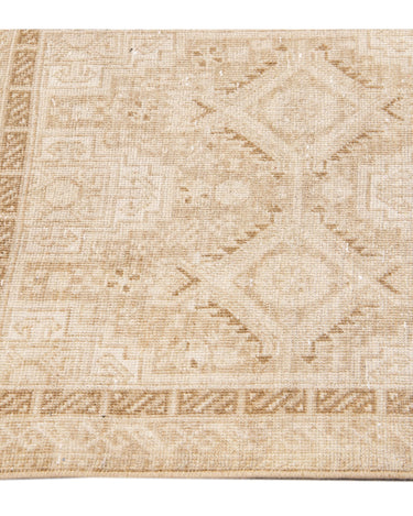 Antique Sivas Handmade Allover Motif Beige Wool Runner