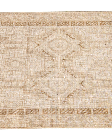 Antique Sivas Handmade Allover Motif Beige Wool Runner