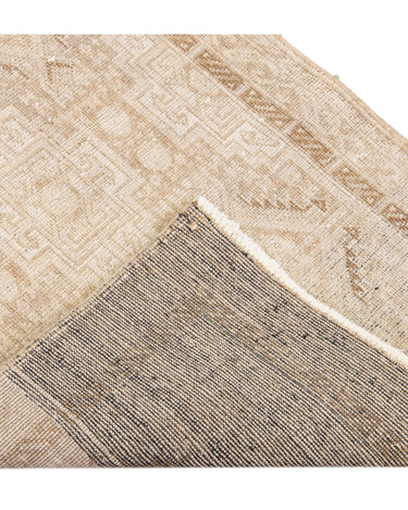 Antique Sivas Handmade Geometric Motif Beige Wool Runner