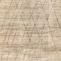 Brown Modern Moroccan Style Handmade Tribal Pattern Boho Wool Rug