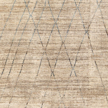 Brown Modern Moroccan Style Handmade Tribal Pattern Boho Wool Rug