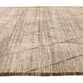 Brown Modern Moroccan Style Handmade Tribal Pattern Boho Wool Rug