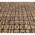 Modern Moroccan Style Brown Handmade Geometric Boho Pattern Wool Rug
