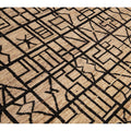 Modern Moroccan Style Brown Handmade Geometric Boho Pattern Wool Rug
