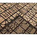 Modern Moroccan Style Brown Handmade Geometric Boho Pattern Wool Rug