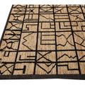 Modern Moroccan Style Brown Handmade Geometric Boho Pattern Wool Rug