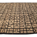 Modern Moroccan Style Brown Handmade Geometric Boho Pattern Wool Rug