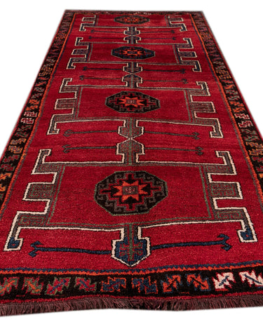 Vintage Turkish Tribal Wool Runner 6 X 15