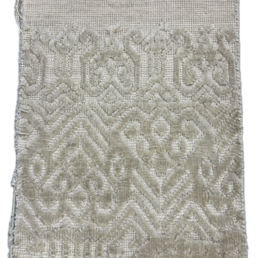 11x17 Hand Knotted Wool & Merino Silk Patterned Rug. As per sample and rendering.