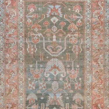 Antique Malayer Wool Runner 4 X 10