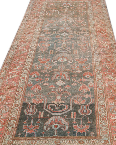 Antique Malayer Wool Runner 4 X 10