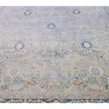 Antique Mahal Handmade Floral Designed Beige Wool Rug