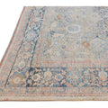 Antique Mahal Handmade Floral Designed Beige Wool Rug