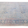 Antique Mahal Handmade Floral Designed Beige Wool Rug
