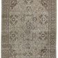 Antique Persian Mahal Handmade Beige & Brown Wool Rug With Allover Design