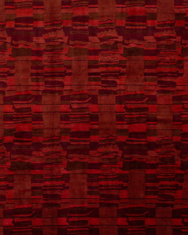 Modern Tibetan Wool and Silk Rug 10 X 13