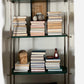 Bookshelf-étagère Brass and steel dismountable frame.