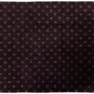 Modern Tibetan Wool and Silk Rug 13 X 13